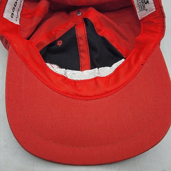 Dodge Motorsports Adults Black Red Baseball Cap Adjustable Snapback Hat - Picture 8 of 10